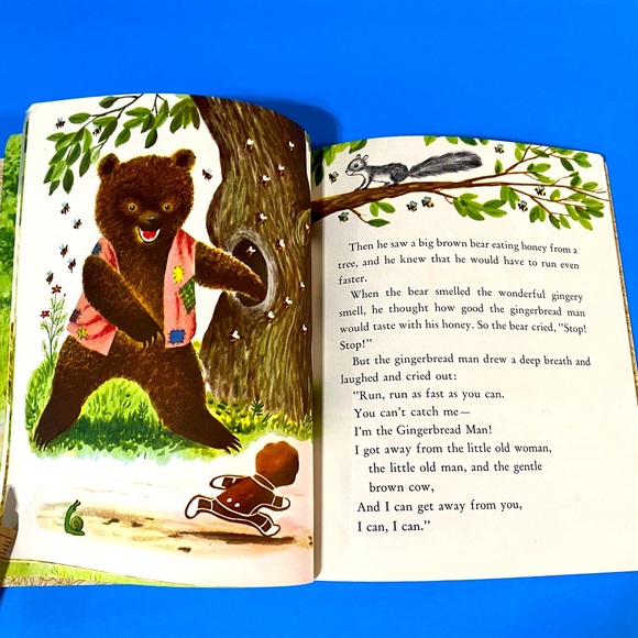 THE GINGERBREAD MAN VTG 1961 A LITTLE GOLDEN BOOK HARDCOVER CLASSIC STORY - Picture 11 of 15